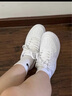 特步情侶男女板鞋小白鞋空軍一號冬季革面保暖運動(dòng)板鞋休閑鞋 曬單實(shí)拍圖