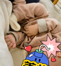babylove【頭等艙】嬰兒連體衣秋冬季蠶絲羊絨男女寶寶保暖睡衣打底衣服 曬單實(shí)拍圖