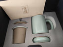 宋蘊汝窯茶杯茶水分離杯泡茶杯伴手禮茶具禮品 宋蘊逍遙辦公杯禮盒裝 曬單實(shí)拍圖