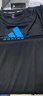 阿迪達斯（adidas）男裝透氣快干圓領(lǐng)時(shí)尚潮流舒適運動(dòng)休閑T恤 黑/藍  2XL 曬單實(shí)拍圖