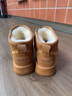 他她（TATA）絨絨靴雪地靴冬季款棉靴厚底防水防滑雪地加絨毛毛靴 棕黃（毛里）（筒高10cm） 39 曬單實(shí)拍圖