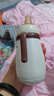 千禧寶貝嬰幼兒保溫杯兒童奶瓶奶嘴1-3歲學(xué)飲杯6個(gè)月以上寶寶水杯水壺外出 保溫奶瓶【加吸嘴+鴨嘴+重力球】送杯套 300ml 曬單實(shí)拍圖