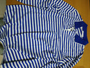 羅蒙（ROMON）春季海軍風(fēng)男士翻領(lǐng)長(cháng)袖t恤條紋休閑?；晟滥醒b純棉polo衫大碼潮 CYM515【天藍色】 XL 180 曬單實(shí)拍圖