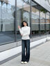 都市麗人加絨毛衣女款2025新款冬季加厚慵懶風(fēng)中學(xué)生保暖內搭半高領(lǐng)打底衫 曬單實(shí)拍圖
