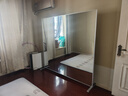 舞蹈鏡練舞家用瑜伽跳舞舞蹈室健身房大鏡子全身落地可移動(dòng)穿衣鏡 高清防爆-178*180銀色 曬單實(shí)拍圖