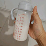 愛(ài)得利（evorie）吸管奶瓶1-3歲直飲杯 嬰兒玻璃12個(gè)月以上300ml帶手柄重力球 曬單實(shí)拍圖