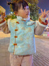 G.DUCKKIDS小黃鴨女童拜年服唐裝漢服兒童喜慶新年衣服加絨女寶寶周歲禮服裝 粉色 80 尺碼6-9個(gè)月14-20斤 曬單實(shí)拍圖
