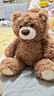 名創(chuàng  )優(yōu)品（MINISO）吉福特熊乖乖坐姿毛絨公仔玩具玩偶抱枕小熊娃娃生日禮物女 棕色 曬單實(shí)拍圖