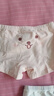 童泰（TONGTAI）女寶寶內褲女童短褲女孩吸汗透氣四角褲中大童平角褲米白110cm 曬單實(shí)拍圖