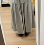 無(wú)印良品（MUJI）IDEE 女式 平紋 寬版褲 褲子女款休閑褲女裝裙褲 闊腿褲 夏季 煙熏綠色 均碼 曬單實(shí)拍圖