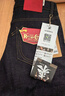 馬登工裝美式復古赤耳原牛丹寧牛仔褲微錐形深色紅牛直筒休閑褲男春冬 紅紗靛藍 36 曬單實(shí)拍圖