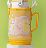 膳魔師（THERMOS）兒童保溫杯開(kāi)學(xué)必備吸管杯直飲水杯小學(xué)生水壺貓狗系列3歲550ml黃 曬單實(shí)拍圖