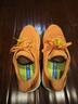 HOKA ONE ONECLIFTON 9 男款克里夫頓9厚底透氣跑鞋 橙色  44.5 曬單實(shí)拍圖