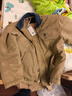馬登工裝美式復古N1甲板棉服男士短款棉衣秋冬棉襖立領(lǐng)夾克外套男款 舊卡其 （洗褪版） L 曬單實(shí)拍圖