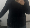 【京東直采】26冬100%羊毛衫女氣質(zhì)百搭無(wú)縫打底衫半高領(lǐng)毛衣女裝 黑色 XL 曬單實(shí)拍圖