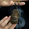 尚庸郡文萊沉香吊墜沉水級老料雕刻大日如來(lái)佛掛件男女款保真文玩木脖掛 約70*38*22mm*22g(周長(cháng)66cm) 曬單實(shí)拍圖