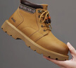 Jeep吉普男靴秋冬季新品戶(hù)外百搭馬丁靴男踢不爛大黃靴工裝休閑靴子男 土黃色 /運動(dòng)鞋標準碼 41 曬單實(shí)拍圖