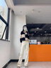 棉致高腰闊腿牛仔褲女春秋冬季新款潮流寬松休閑褲女生窄版顯瘦直筒褲 037藍色【高品質(zhì)】29.5 常規 M 95斤-110斤 曬單實(shí)拍圖