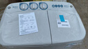 美的（Midea）半自動(dòng)雙桶洗衣機 8公斤洗+5.5脫水雙缸波輪 老人簡(jiǎn)易操作 品質(zhì)電機小巧不占地 租房宿舍必備 二級 MP8DS136 曬單實(shí)拍圖