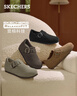 斯凱奇（Skechers）單鞋勃肯鞋女士2026秋季牛皮一腳蹬休閑鞋厚底豆豆鞋159018 曬單實(shí)拍圖