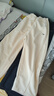 左西女童加絨褲子秋冬2025新款保暖兒童燈芯絨彎刀褲長(cháng)褲 米白 140 曬單實(shí)拍圖