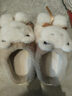 糖果澀親子兒童棉拖鞋男女童冬季加絨加厚保暖軟底防滑卡通小熊毛絨拖鞋 SD28小熊T-米白 34 -35內長(cháng)21cm 曬單實(shí)拍圖