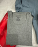 三槍保暖內衣男純棉打底棉毛衫褲加厚半高領(lǐng)防寒保暖套裝男士秋衣秋褲 【2套裝】圓領(lǐng)淺麻灰+柔藍 3XL 185【推薦180-220斤】 曬單實(shí)拍圖
