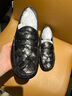 維絲圖西 VISTURSI品牌編織豆豆鞋男夏季新款真皮樂(lè )福鞋套腳薄款軟底休閑皮鞋 黑色 38 曬單實(shí)拍圖