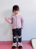 巴布豆兒童棉服校服神器內搭秋冬男童內搭女童夾棉保暖衣柔軟舒適童裝 紫 110 曬單實(shí)拍圖