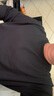 十如仕圓領(lǐng)衛衣男秋季簡(jiǎn)約時(shí)尚純色百搭休閑長(cháng)袖外套上衣LS04-02-03 無(wú)口袋款-黑色 3XL 曬單實(shí)拍圖