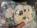 歐因小猴子公仔毛絨玩具可愛(ài)萌床上陪睡覺(jué)大號生肖猴女孩生日禮物 短毛綠色 30cm 曬單實(shí)拍圖