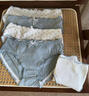 六只兔子甜美少女內褲棉質(zhì)底襠柔軟透氣日系可愛(ài)低腰短褲三角褲 蔚藍天空五色--軟糯嘰嘰 5條 L 100-120斤 曬單實(shí)拍圖