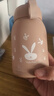 【京東物流送貨上門】萌萌兔卡通水杯女牛奶玻璃杯創(chuàng)意便攜杯子 咖色萌萌兔 330ml 1只 曬單實拍圖