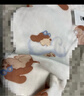 babycare嬰兒純棉口水巾花瓣圍嘴新生寶寶口水圍兜云端小狗3條裝28*28cm 曬單實(shí)拍圖