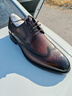 金利來(lái)（Goldlion）男鞋男士時(shí)尚正裝皮鞋舒適擦色布洛克鞋55013044642A淺棕色-40碼 曬單實(shí)拍圖