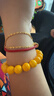 山頭林村陶瓷手鏈原創(chuàng  )手串黃色五行缺土補土財神節男女素串手工黃陶 12mm帝王黃 女生默認15cm手圍 曬單實(shí)拍圖