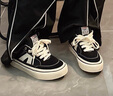 VISION STREET WEAR官方 STICK復古經(jīng)典低幫翻毛皮帆布鞋運動(dòng)休閑板鞋男女多色 經(jīng)典黑 42 曬單實(shí)拍圖
