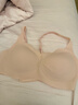 ubras無(wú)尺碼輕薄浪花領(lǐng)文胸透氣內衣女聚攏承托無(wú)鋼圈胸罩 桃粉沙色 均碼 mini版（80-100斤）背勾文胸 曬單實(shí)拍圖