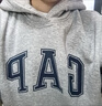GAP男女裝2025秋季新款字母logo抓絨圓領(lǐng)衛衣合身簡(jiǎn)約上衣 海軍藍 S 美碼 M亞洲碼175/92A 曬單實(shí)拍圖