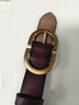 蒲戀寬皮帶女百搭棕色ins風(fēng)潮2024年褲帶牛仔褲女士褲腰帶高級感裝飾  棕色牛仔褲腰帶 105cm 曬單實(shí)拍圖