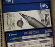 PILOT百樂(lè )金標限定款中性筆BL-P500大容量直液式水筆學(xué)生考試刷題專(zhuān)用速干筆商務(wù)辦公可掃描 白桿金標黑色0.5mm 2支裝 曬單實(shí)拍圖
