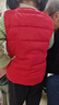 G.duck兒童羽絨馬甲90白鴨絨洋氣冬裝男童女童輕薄保暖內膽寶寶羽絨背心 紅色 120 cm 曬單實(shí)拍圖