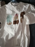 GAP男女裝夏季款純棉冰淇淋印花logo短袖T恤寬松上衣729193 白色 L (175/96A) 亞洲尺碼 【偏大，建議拍小一碼】 曬單實(shí)拍圖