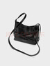 CHARLES&KEITH25秋新品綁帶式時(shí)尚酷感水桶包腋下包CK2-80271629 Noir黑色 S 曬單實(shí)拍圖