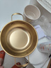 韓式泡面鍋加厚雙耳銅金色干鍋海鮮鍋單人小火鍋 19CM金色海鮮鍋 曬單實(shí)拍圖