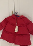 戴維貝拉（DAVE＆BELLA）白鴨絨兒童羽絨服保暖女童上衣冬裝圣誕加厚小童外套寶寶衣服 漿果紅【現貨】 130 cm（建議身高120-130cm） 曬單實(shí)拍圖