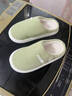 紅豆棉拖鞋女士2025新款秋冬季家居室內防滑厚底保暖半包加絨棉拖男款 綠色【主圖款】 38-39 【標準碼】 曬單實(shí)拍圖