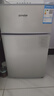 冰熊（bingxiong）小冰箱雙門(mén)迷你小型家用 冷藏冷凍宿舍寢室出租房用辦公室電冰箱節能省電 一級能效 58升銀色【一級能效I全國聯(lián)?！?曬單實(shí)拍圖