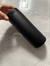 米家 保溫杯 316不銹鋼水杯 男女士杯子 大容量茶杯便攜 350ml黑色 曬單實拍圖