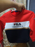 FILA斐樂(lè )童裝兒童上衣2025年春季新款男小童加絨保暖舒適套頭衛衣 火紅-RD 120 曬單實(shí)拍圖